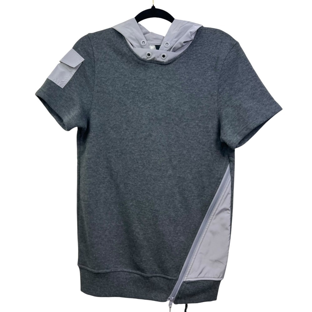 CSG Champs Sports Gear Mens Hoodie Sweatershirt Short Sleeves Gray Size S*